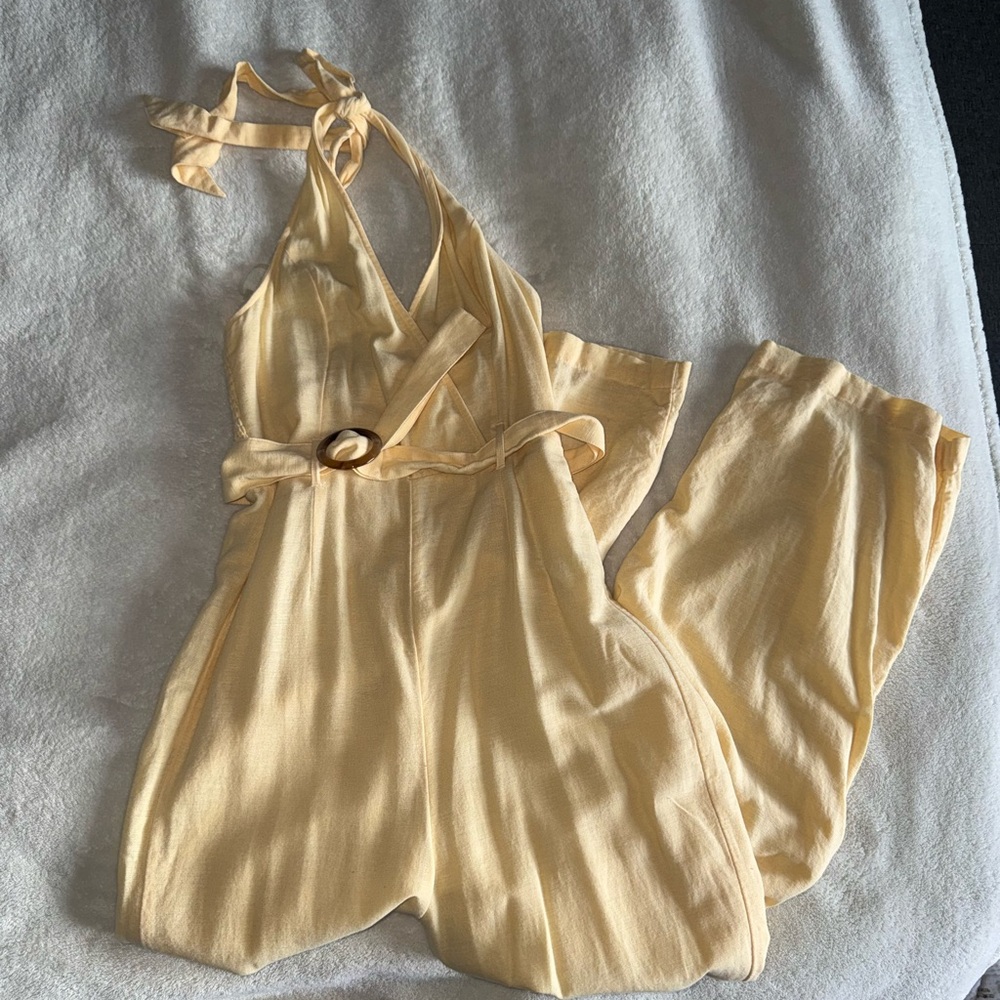 American Eagle Outfitters Yellow Jumpsuit